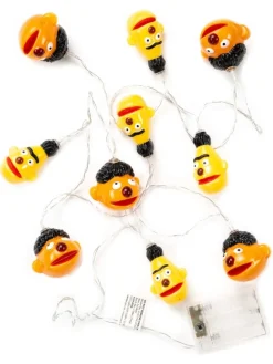 Ernie & Bert LED Lichterkette 2m 10 LEDs warmweiß batterie innen in gelb
