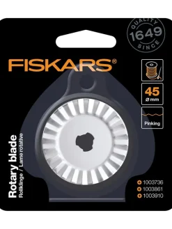 Ersatzklinge mit Einkerbungen in Silber - Ø 4,5 cm