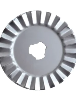 Ersatzklinge mit Einkerbungen in Silber - Ø 4,5 cm