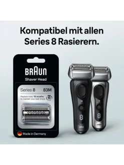 Ersatz-Scherkopf "Series 8" in Silber