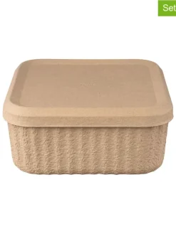 2er-Set: Aufbewahrungsboxen "Redo" in Beige - (B)32 x (H)15 cm