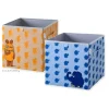 2er-Set: Aufbewahrungsboxen "Maus" in Blau/ Orange - (B)30 x (H)30 x (T)30 cm