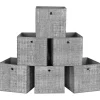6er-Set: Aufbewahrungsboxen in Grau - (B)30 x (H)30 x (T)30 cm