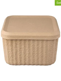 2er-Set: Aufbewahrungsboxen "Redo" in Beige - (B)30 x (H)20 cm