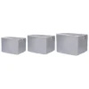3er-Set: Aufbewahrungsboxen in Grau