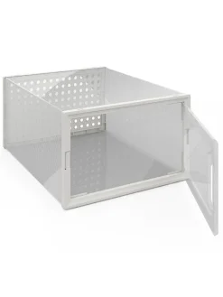 12er-Set: Aufbewahrungskisten in Weiß - (B)32,5 x (H)14,5 x (T)23,5 cm