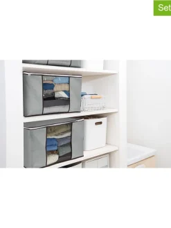 3er-Set: Aufbewahrungskorb in Grau - (B)60 x (H)35 x (T)43 cm