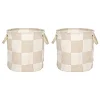 2er-Set: Aufbewahrungskörbe "Chess" in Beige - (H)32 x Ø 32
