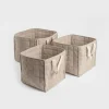 3er-Set: Aufbewahrungskörbe "Ersen" in Beige - (B)33 x (H)30 x (T)33 cm