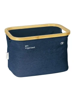 2er-Set: Aufbewahrungskörbe in Dunkelblau - (B)38 x (H)26 x (T)26 cm