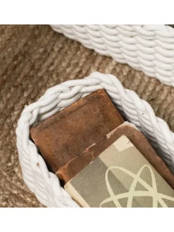 3er-Set: Aufbewahrungskörbe in Weiß