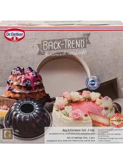 3er-Set: Backformen "Back Trend" in Anthrazit