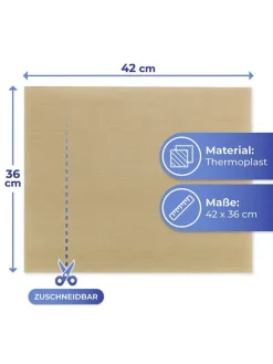 2er-Set: Backmatten in Beige - (L)36 x (B)42 cm