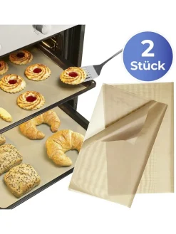 2er-Set: Backmatten in Beige - (L)36 x (B)42 cm