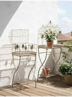 2er-Set Badezimmerregal SICILY in Schwarz