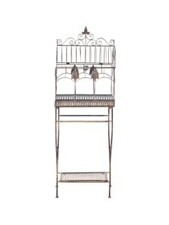 2er-Set Badezimmerregal SICILY in Schwarz