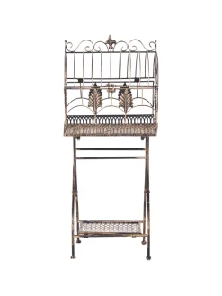 2er-Set Badezimmerregal SICILY in Schwarz