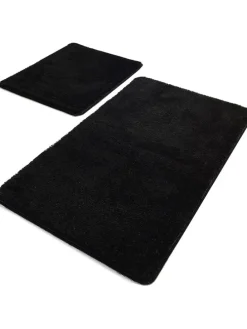 2er-Set: Badvorleger "Havai" in Schwarz