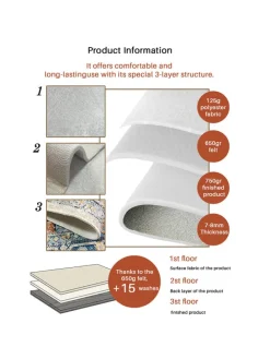 2er-Set: Badvorleger in Beige/ Grau/ Weiß