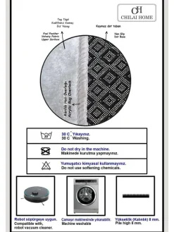 2er-Set: Badvorleger in Creme/ Schwarz