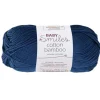 10er-Set: Baumwoll-Mixgarne ''Cotton Bamboo'' in Dunkelblau - 10x 50 g