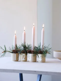 4er-Set: Becher in Beige - 50 ml