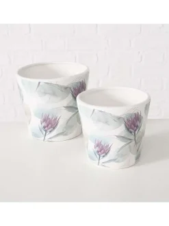 2er-Set: Übertopf ''Protea'' in Bunt