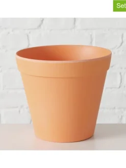 2er-Set: Übertöpfe "Giardino" in Orange - (H)13,5 Ø 15 cm