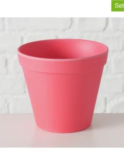 2er-Set: Übertöpfe "Giardino" in Pink - (H)9,5 Ø 11 cm