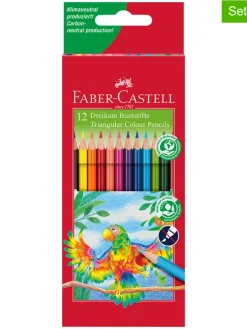 3er-Set: Buntstifte "Dreikant" in Bunt - 3x 12 Stück