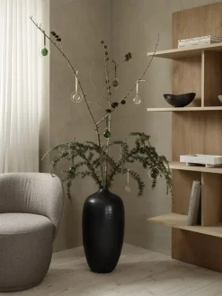 4er-Set: Christbaumkugeln in Grün - (H)8,5 x Ø 8cm