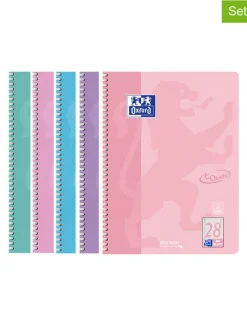 5er-Set: Collegeblöcke "Touch - Lineatur 28" in Bunt - DIN A4