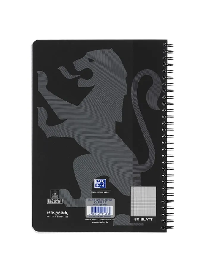 2er-Set: Collegeblöcke "Touch" in Schwarz - DIN B5