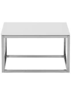 2er-Set Couchtisch BREA in Weiß/Silber