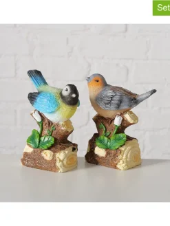 2er-Set: Dekofigur "Twisty" in Bunt - (B)10 x (H)13 x (T)7 cm