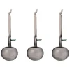 3er-Set: Dekohänger ''Apple'' in Grau - (L)9 cm