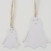 2er-Set: Dekohänger "Ghostie" in Weiß