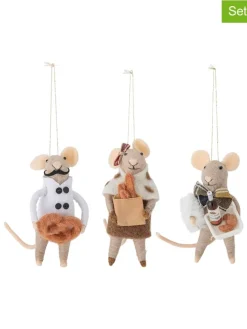 3er-Set: Dekohänger ''Peo'' in Bunt - (L)12 cm