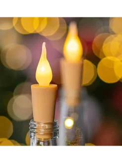 2er-Set: Dekoleuchten in Transparent - (H)9,3 cm