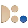 4er-Set: Dekoschalen in Beige/ Blau