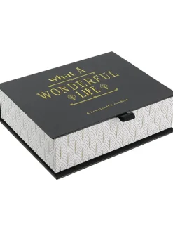 6er-Set: Duftkerzen in Schwarz/ Weiß/ Gold - 6x 31 g