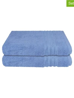 2er-Set: Duschtücher "Milano" in Blau
