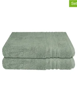 2er-Set: Duschtücher "Milano" in Hellgrün