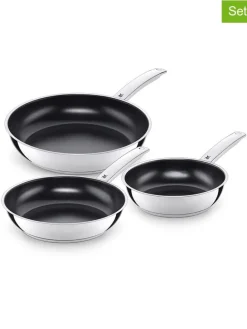 3er-Set: Edelstahl-Bratpfannen ''Durado''