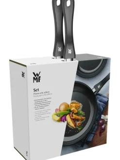 2er-Set: Edelstahl-Bratpfannen 