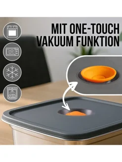 4er-Set: Edelstahl-Frischhaltedosen