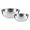 2er-Set: Edelstahl-Rührschüsseln