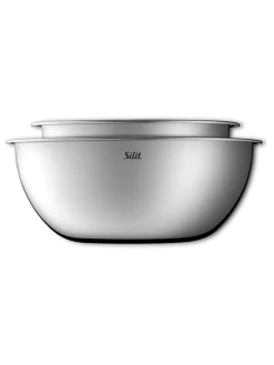 2er-Set: Edelstahl-Rührschüsseln