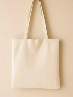 2er-Set: Einkaufstaschen in Beige - (L)40 x (B)35 cm