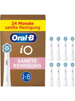8er-Set: Ersatz-Bürstenköpfe "iO Sanfte Reinigung" in Weiß